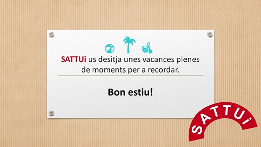 SATTUi us desitja un bon estiu 2024!